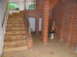 Neu Erstelltes Treppenhaus mit einer Treppe welche ausschlie�lich gemauert wurde.